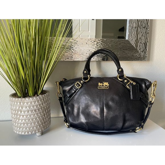 Coach Handbags - COACH Madison Leather Sophia Satchel Handbag